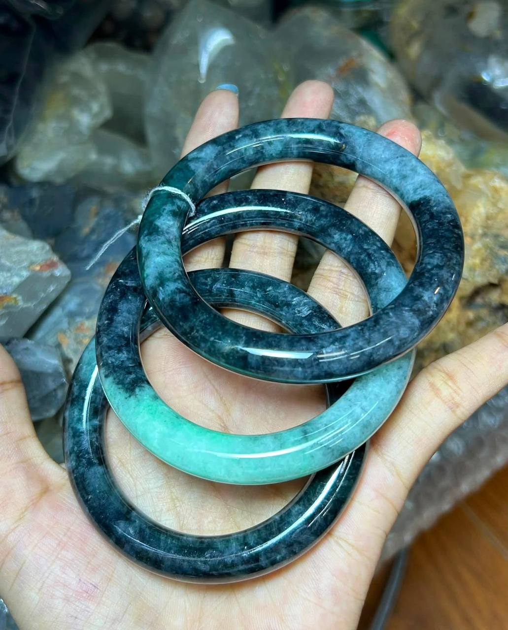 Green Jadeite Bangle