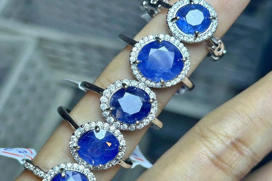 Stacked Blue Sapphire Rings